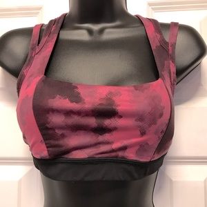 Lululemon Splendour Sports Bra ( Size 6 , size dot missing) Color Black/ Pink